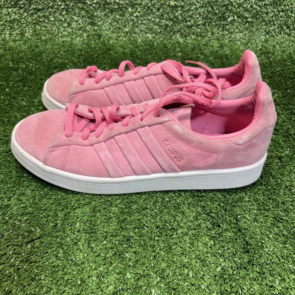 adidas Campus Stitch and Turn Womens Pink Suede Low Top Sneaker CQ2740 Size 8.5